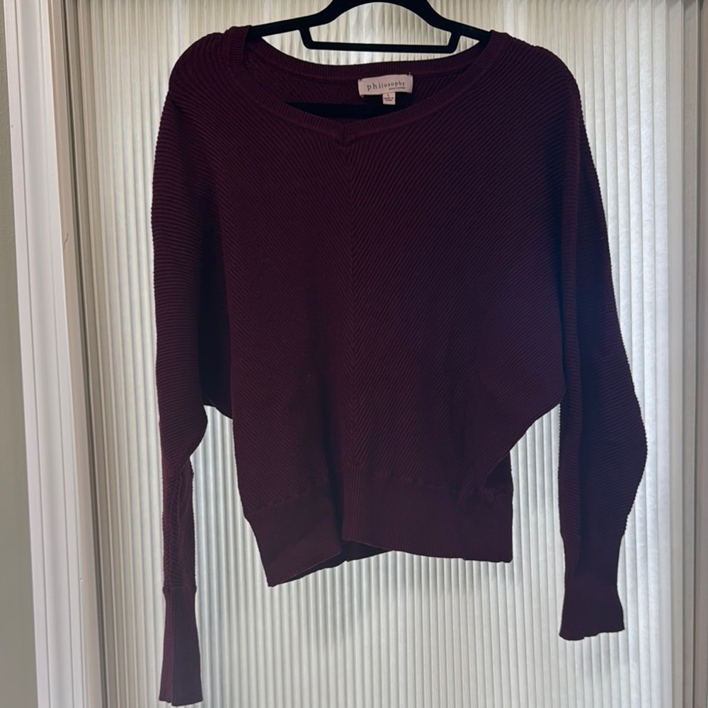 Women's Burgundy Sweater